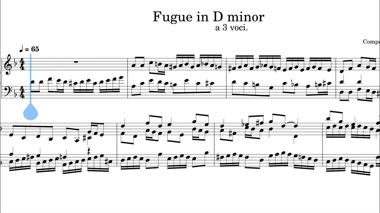 Composing a Fugue in Baroque Style (3 Voices) | Original Composition | Piano