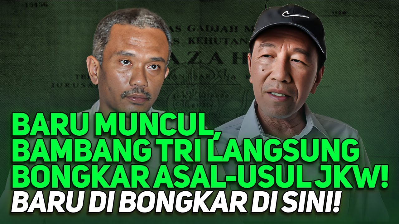 BARU MUNCUL, BAMBANG TRI LANGSUNG BONGKAR ASAL-USUL JKW! BARU DI BONGKAR DI SINI!