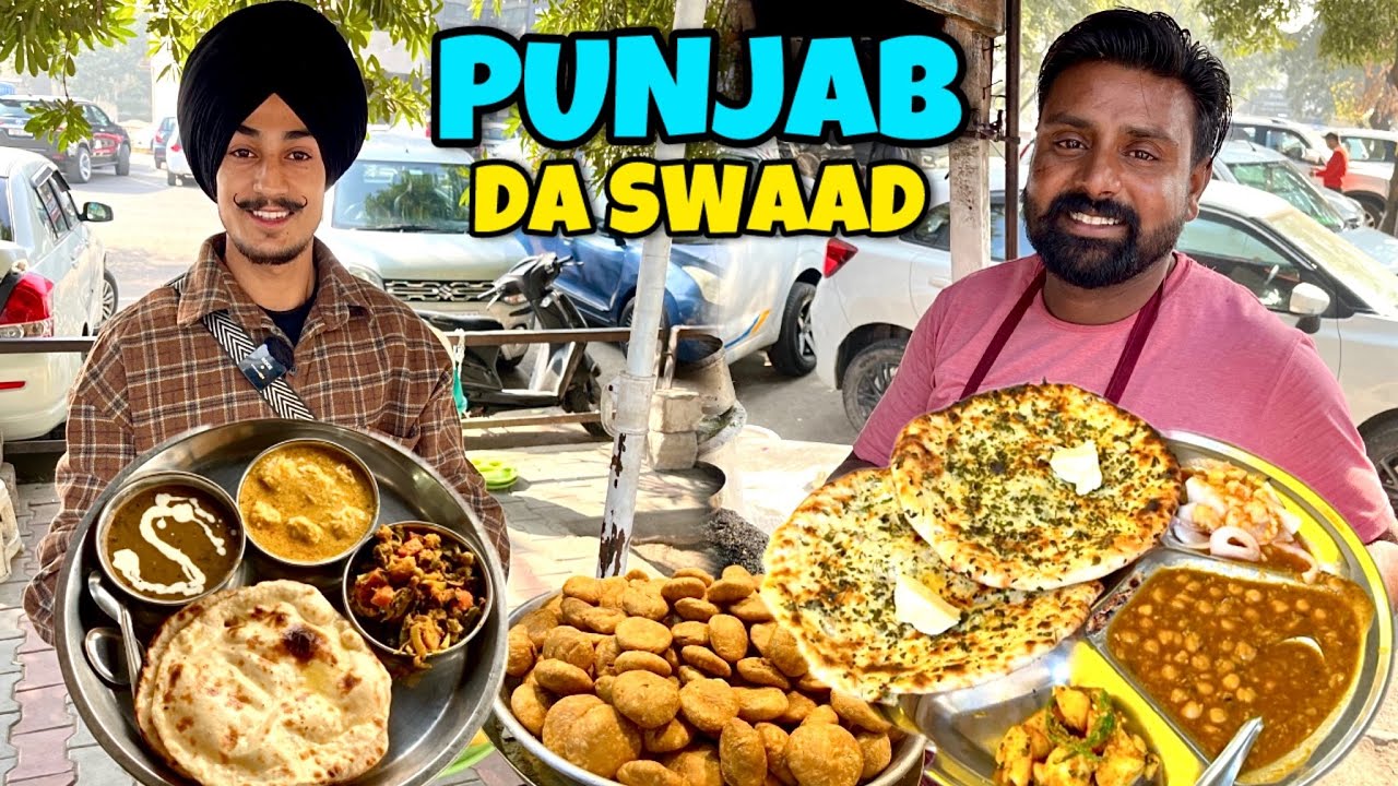 Best Amritsari KULCHA Aur Punjabi THALI in MOHALI | Street Food India