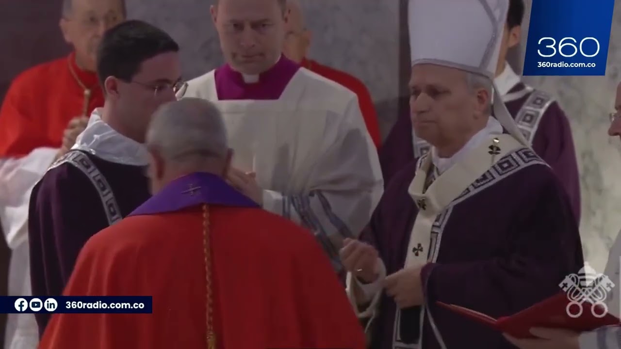 Así fue la imposición de la ceniza al Papa León XIV en el Aventino