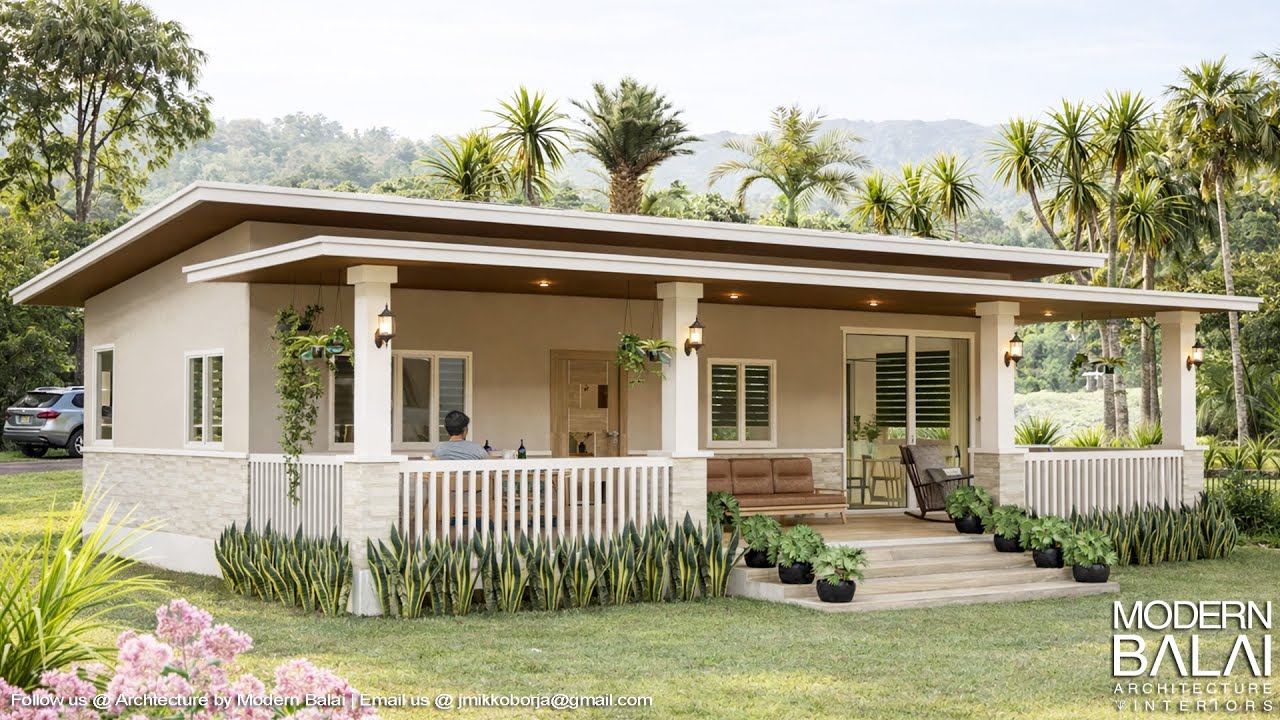Simple Life in a Farmhouse Tiny House Design Idea | 8.5x10 Meters