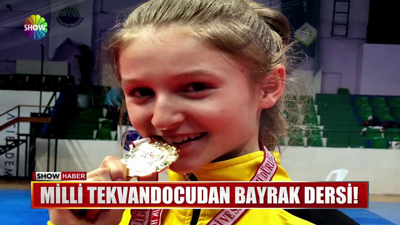 Milli tekvandocudan Bayrak dersi!
