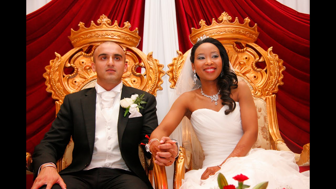 AMAZING INTERRACIAL WEDDING - Indian & Black Couple - African Wedding  -  Indian Wedding - LOVE