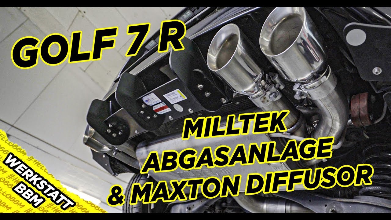 VW Golf 7 R  Milltek Abgasanlage | Downpipe | by BBM Motorsport