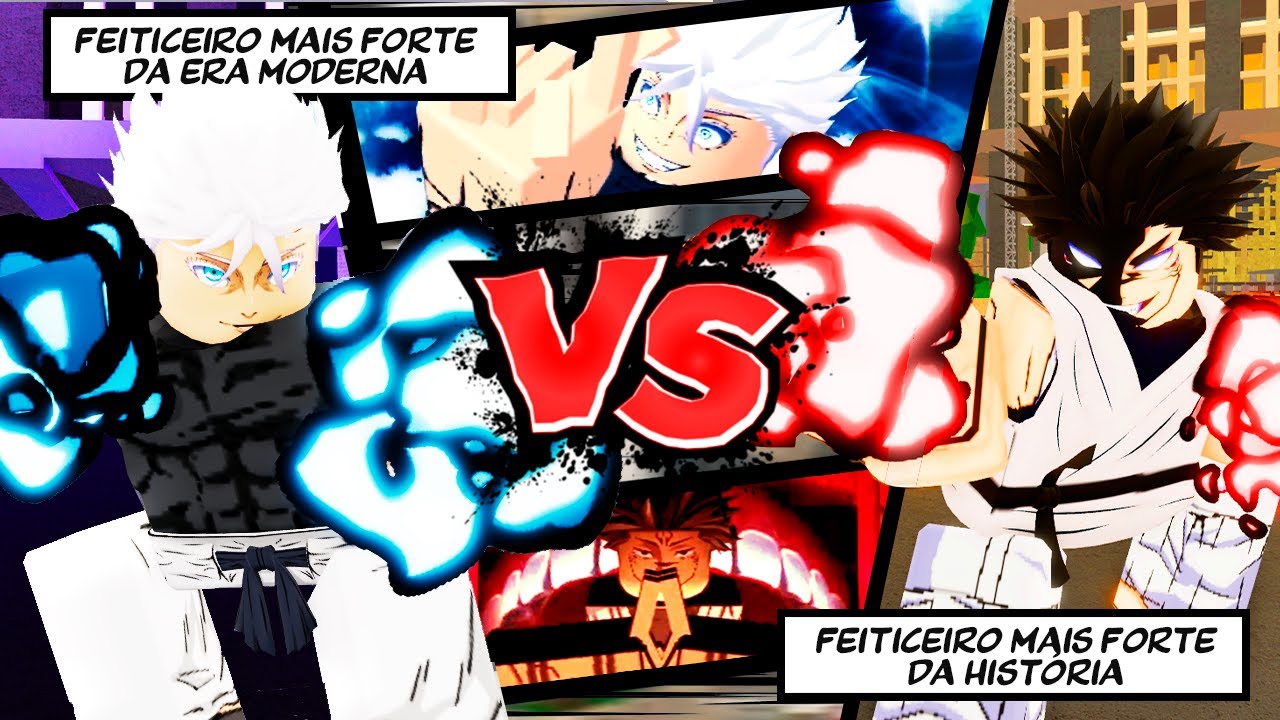 MAIS FORTE DA ERA MODERNA VS  MAIS FORTE DA HISTÓRIA NO JUJUTSU SHENANIGANS!