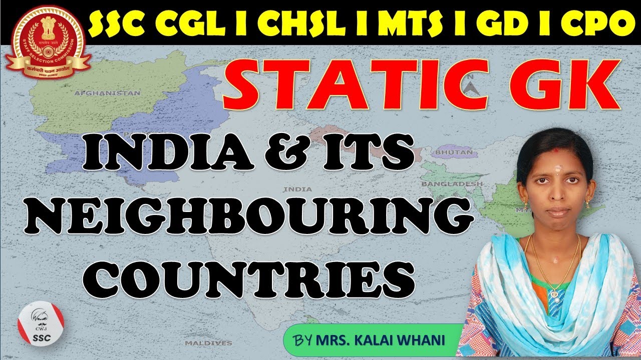 NEIGHBOURING COUNTRIES OF INDIA | STATIC GK | SSC CGL MTS CHSL IN TAMIL | IMPORTANT GK TOPICS #SSC