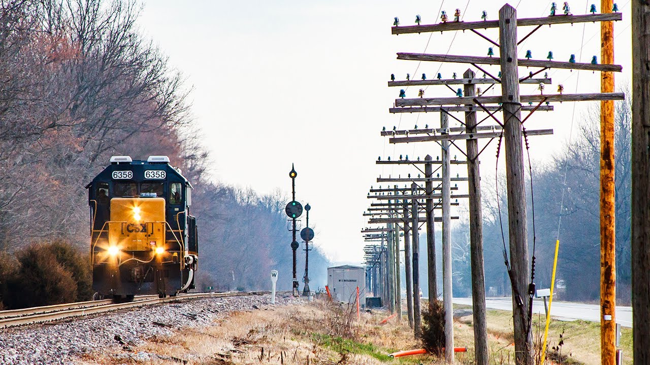Historic B&O Railroad Signals Falling - Chasing J780 on the Indiana Sub