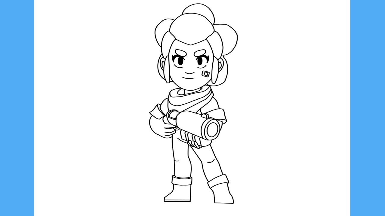 COMO DESENHAR A SHELLY DO BRAWL STARS - PASSO A PASSO