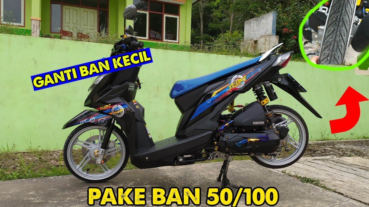GANTI BAN PALING KECIL 50 90 DI BEAT NEW