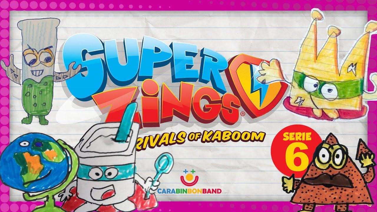 SUPERZINGS SERIE 6 inventada por los ni&ntilde;os PARTE 1 - dibujos de Superzings - By CARA BIN BON BAND