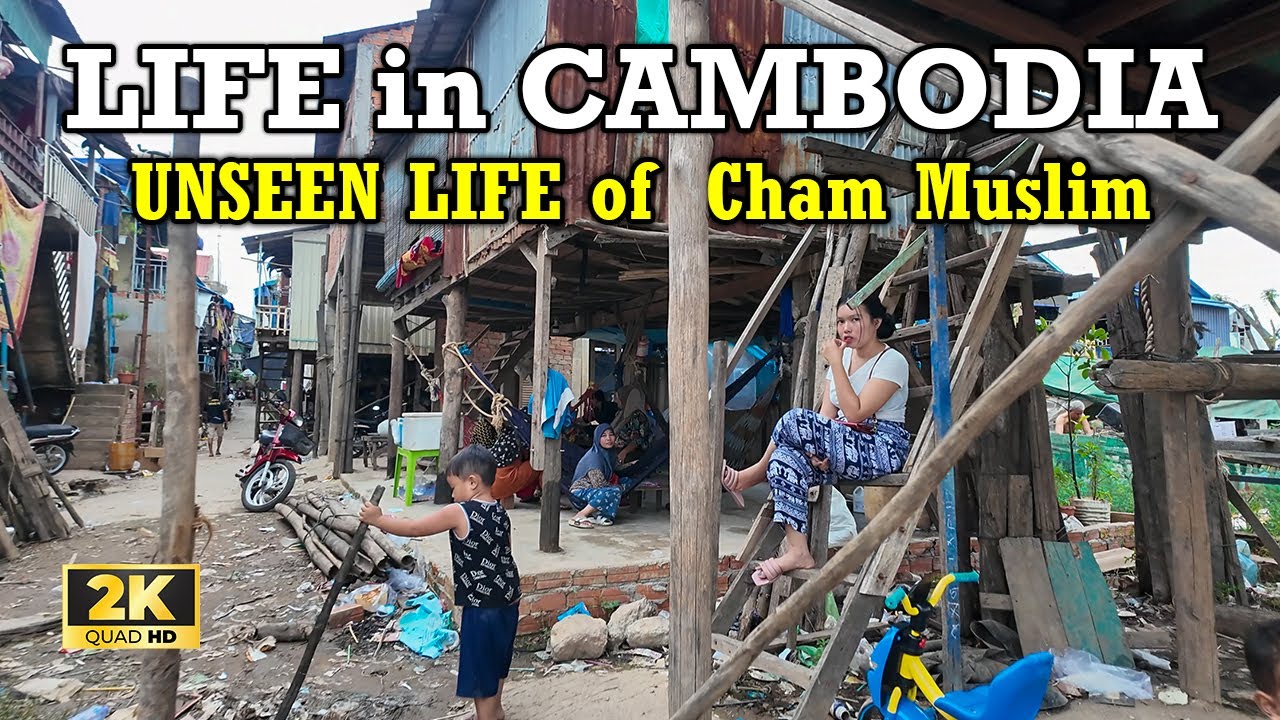 HIDDEN ALLEY at Chrang ChomReah PHNOM PENH CAMBODIA​ | [2K] Walk Tour