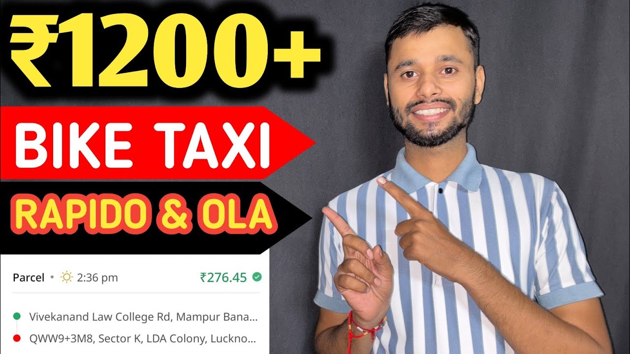 Rapido bike taxi job earning ? | bike taxi job in Lucknow | #biketaxijob  #rapidocaptain #biketaxi