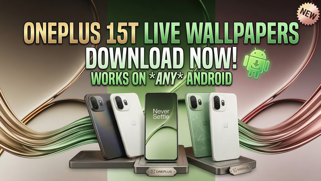 OnePlus 15T Live Wallpapers on ANY Android! (OxygenOS 16 Port) ⚡