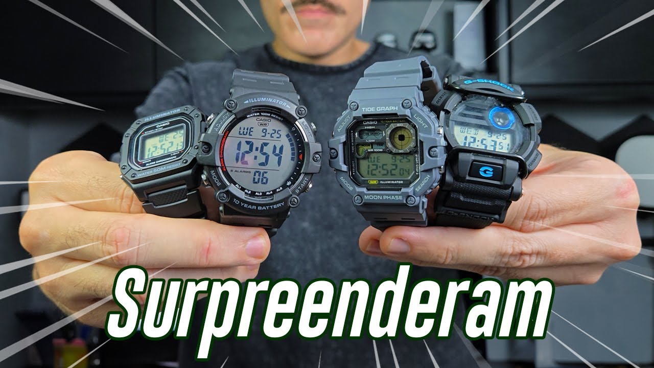 Me surpreendi com estes relógios Casio ⌚🧐