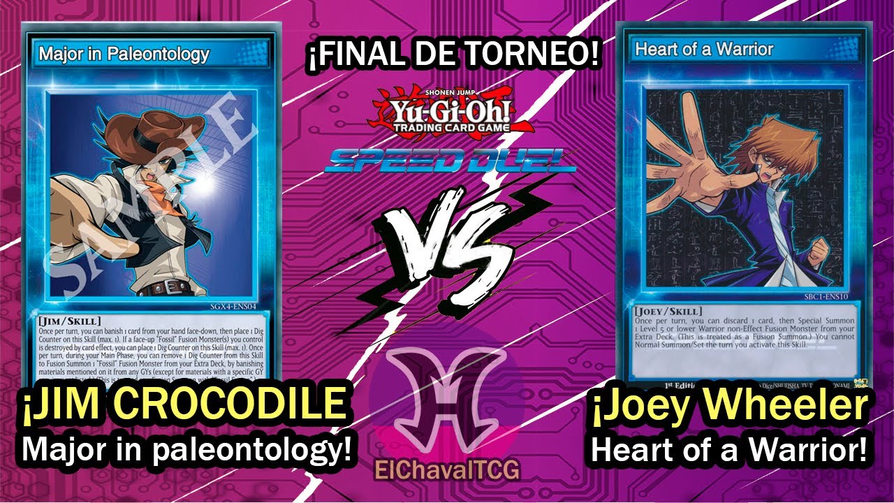 YUGIOH SPEED DUEL - FINAL DE TORNEO - ¡JIM CROCODILE DECK VS JOEY WHEELER DECK!