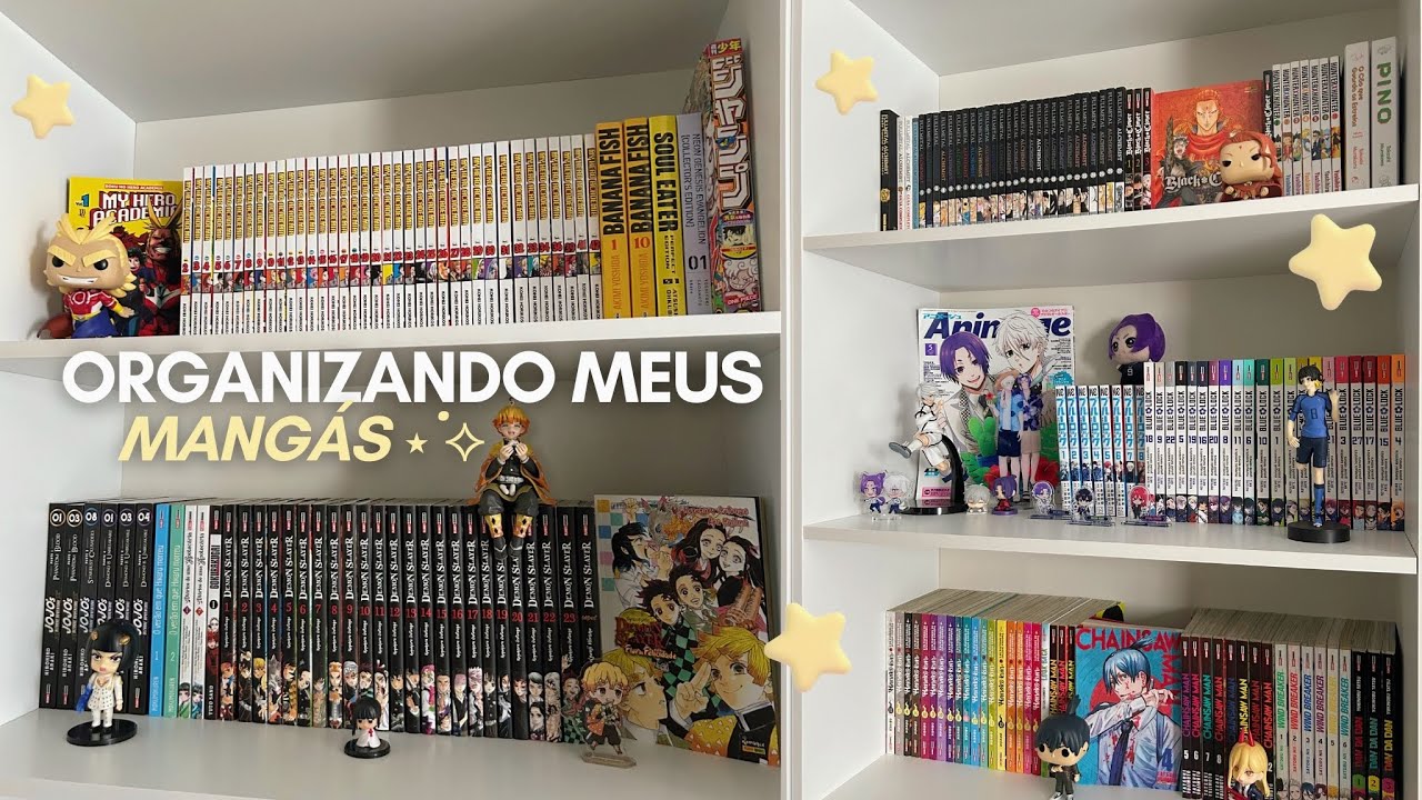 Organizando TODOS os meus mangás !! ✨