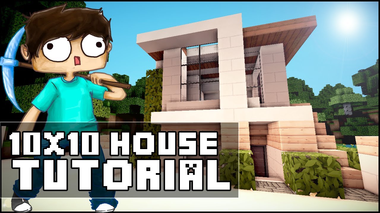 Minecraft House Tutorial: 10x10 Modern House