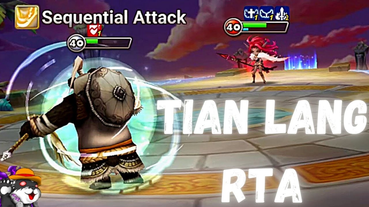 The Power Of Tian Lang (Light Panda Warrior) In RTA  Summoners War