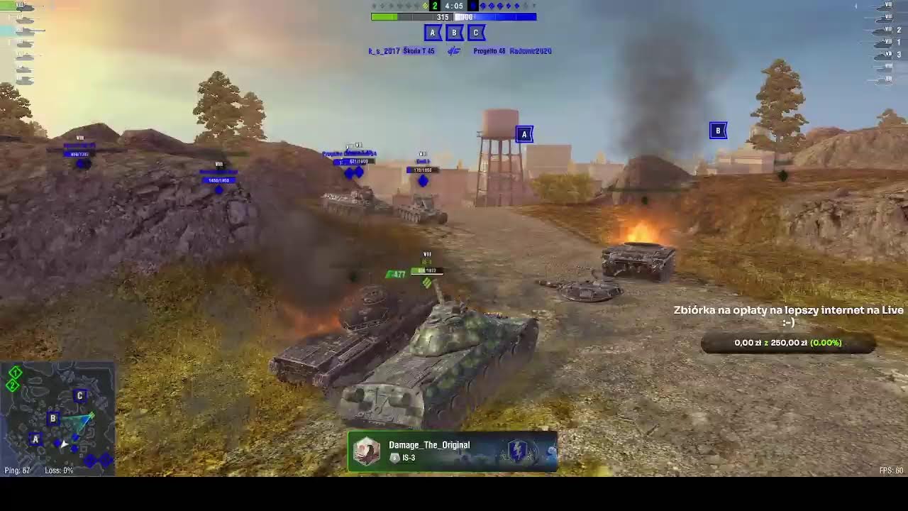 WoT Blitz # Zbijanie Gwiazdek czyli lamienie Baksika w czołgi #baksikgame