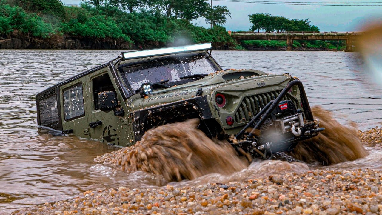 RC Car 1/10 Scale SCX10 II Jeep Wrangler JK Rubicon Off Road