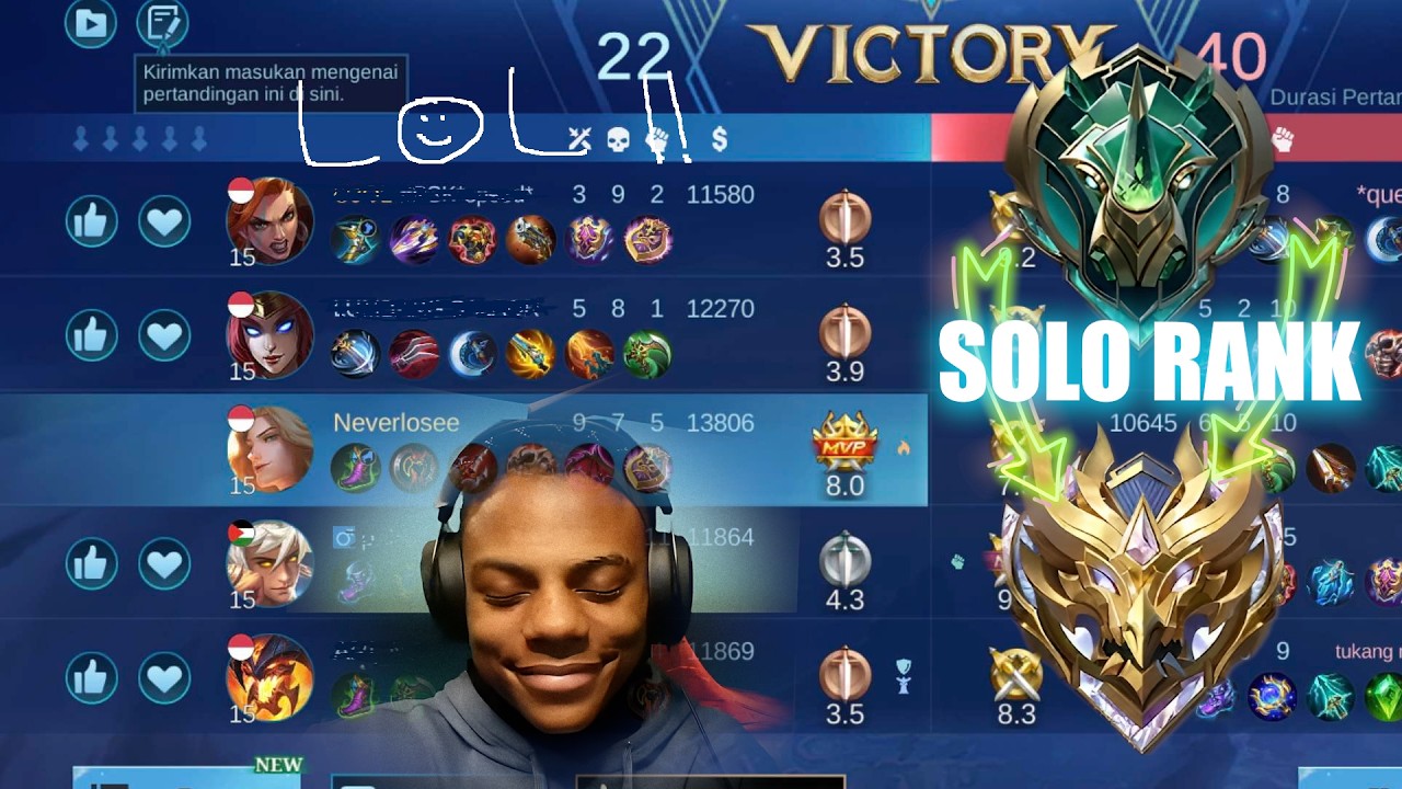 GAS SOLO RANK LAGI - Mobile Legends