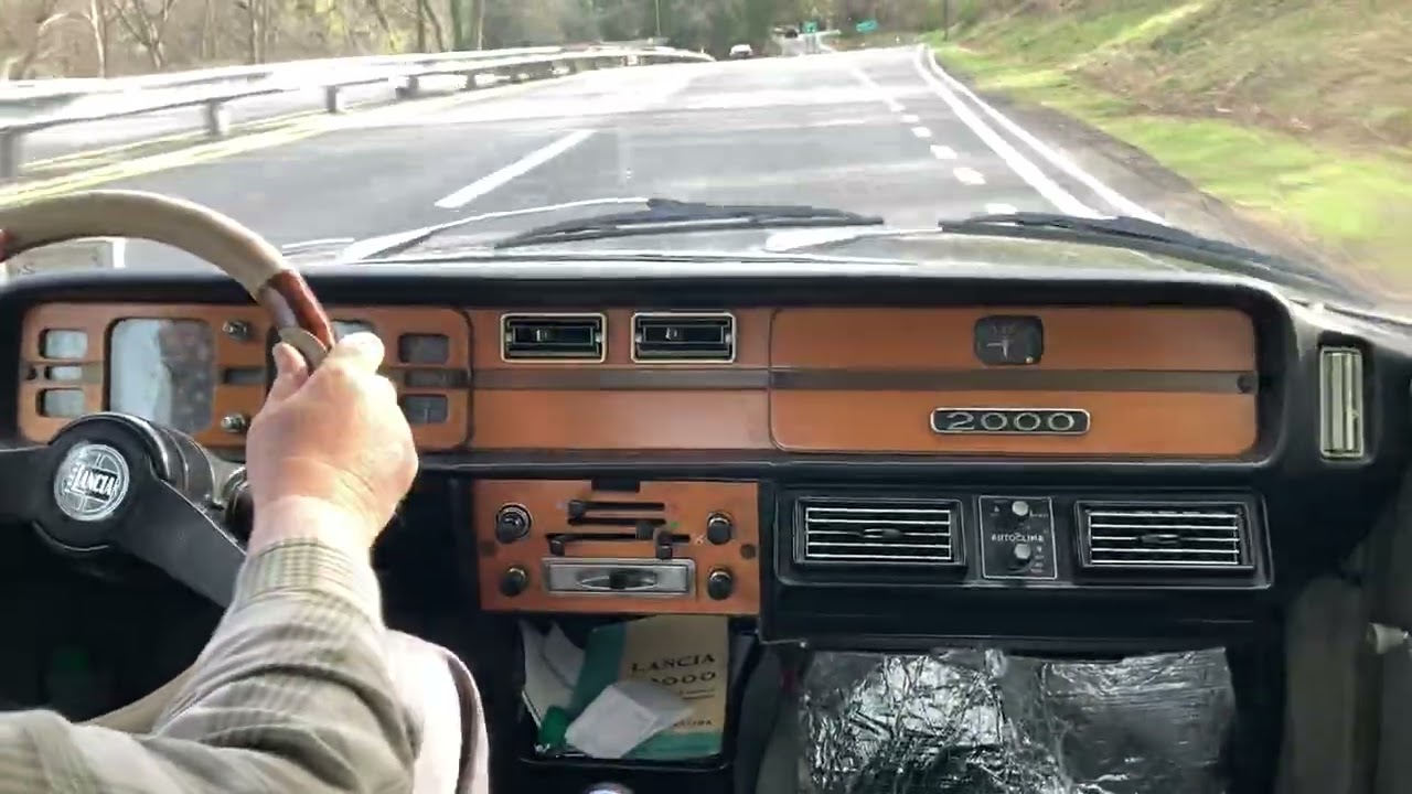 1971 Lancia 2000 driving