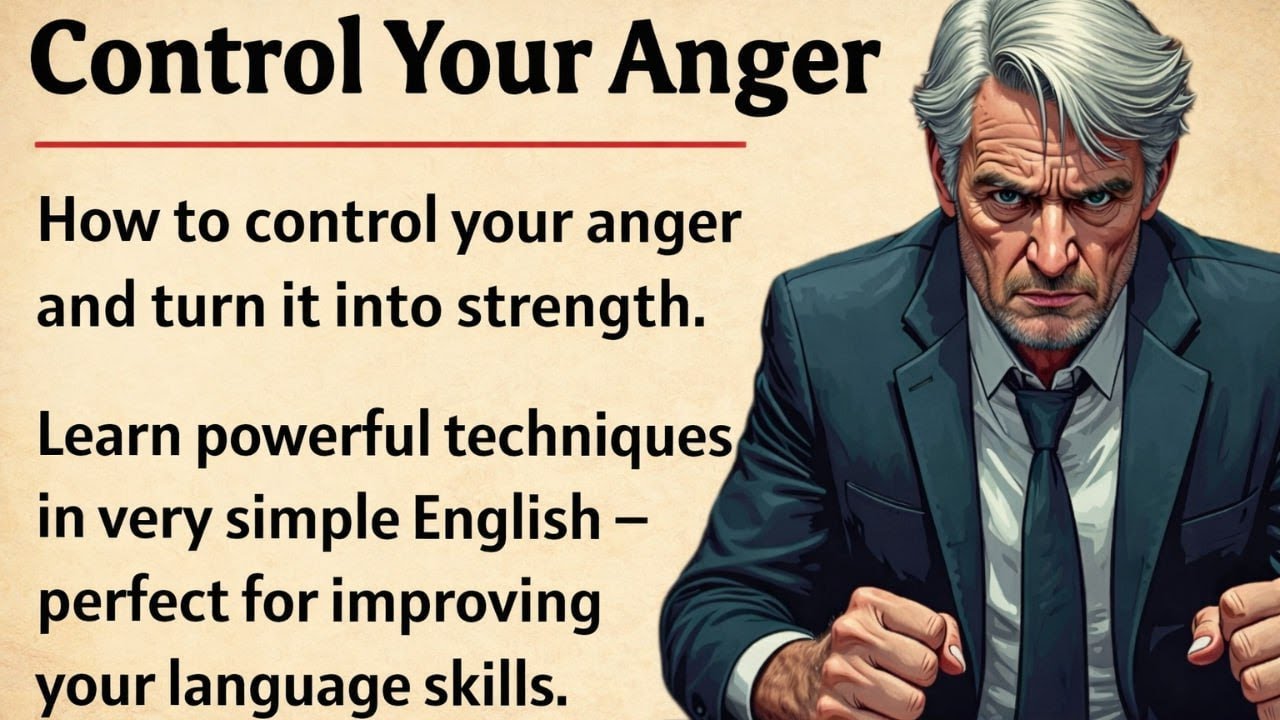 Learn English Through Story | Control Your Anger Before It Controls You | Graded Reader