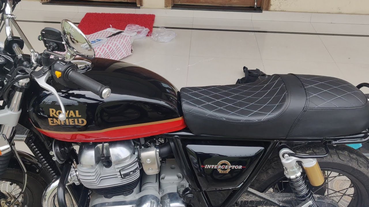Touring seat Overview on Royal Enfield Interceptor 650 by Sahara Seats!
