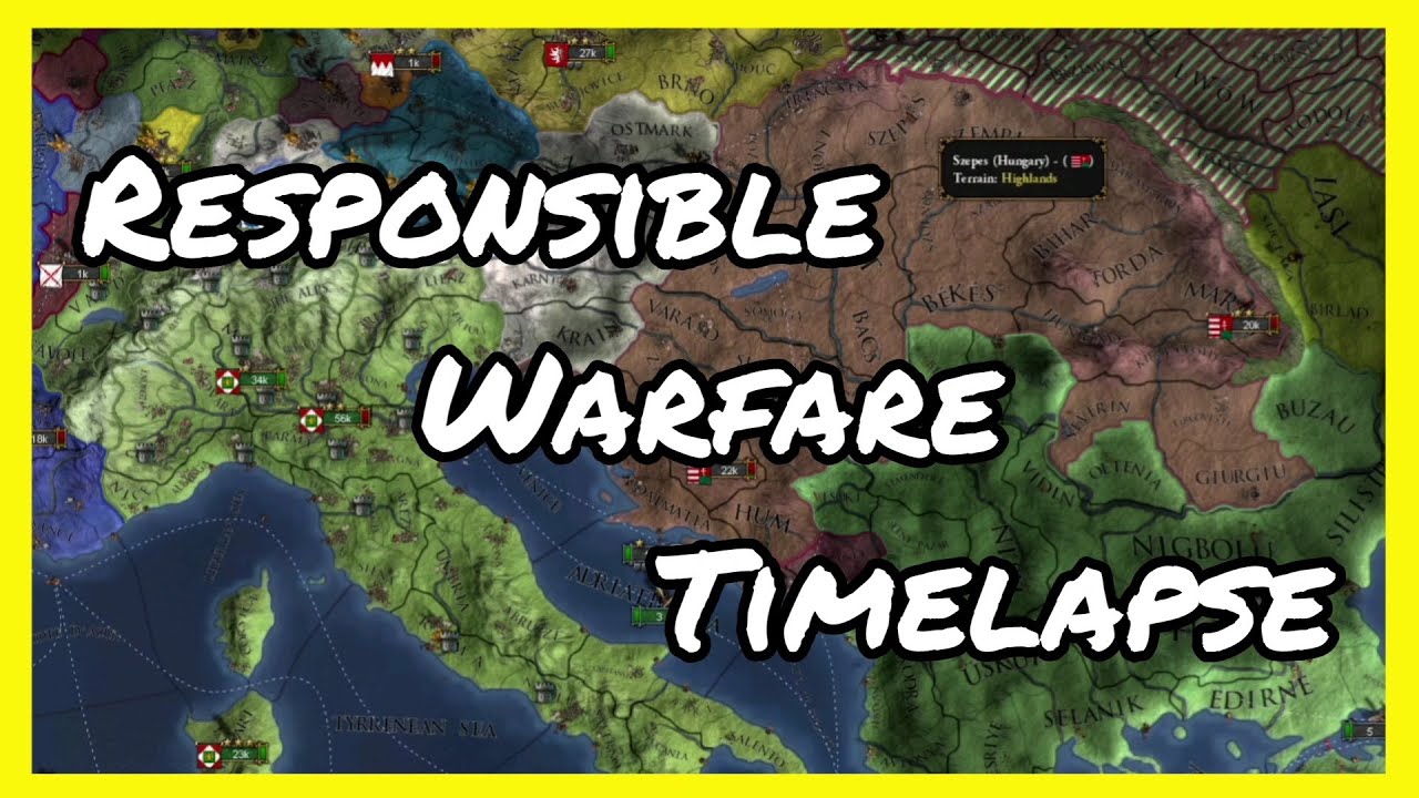 EU4 Timelapse - Responsible Warfare Mod | 2021 - AI Only