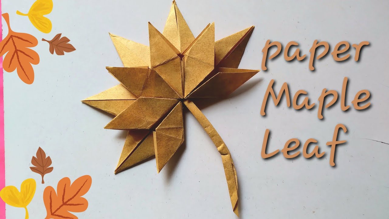 How To Make Maple Leaf | DIY Maple Leaf | Origami maple leaf | Paper leaf |Paper craft