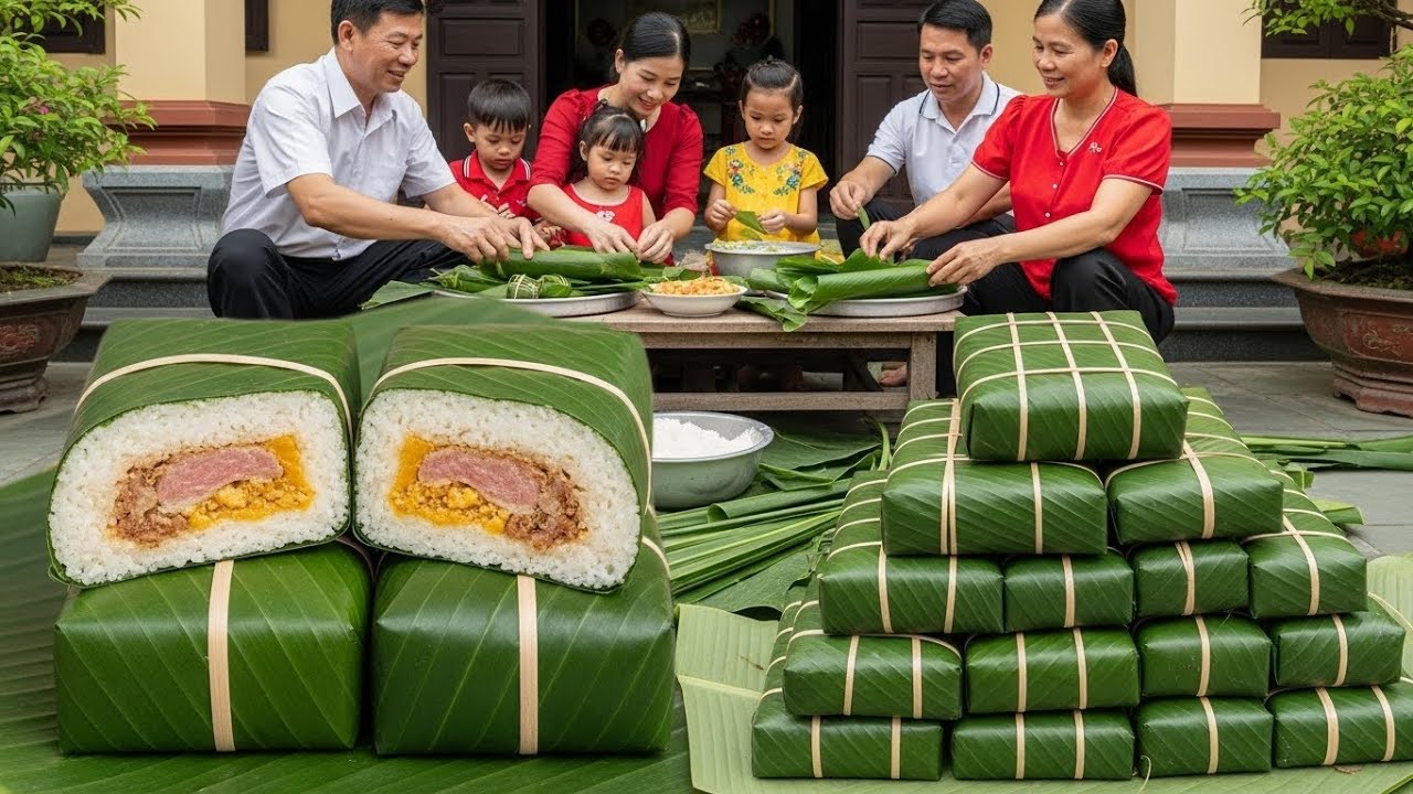 How Traditional Vietnamese Chung Cake Is Wrapped for Tet: The Sacred Craft Behind Lunar New Year