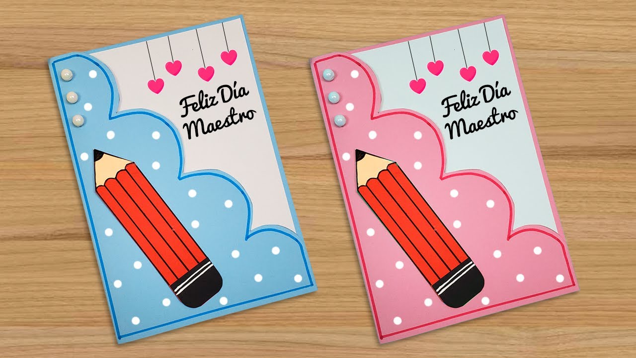 😘🌟Hermosa tarjeta para el día del maestro/profesor 🌟 DIY Teacher's Day Greeting Card