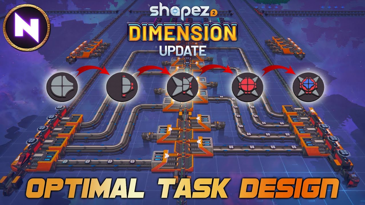 FASTER 'TASKS' With Optimized TRAIN NETWORK | 05 | Shapez 2 DIMENSION UPDATE | Tutorial/Lets Play