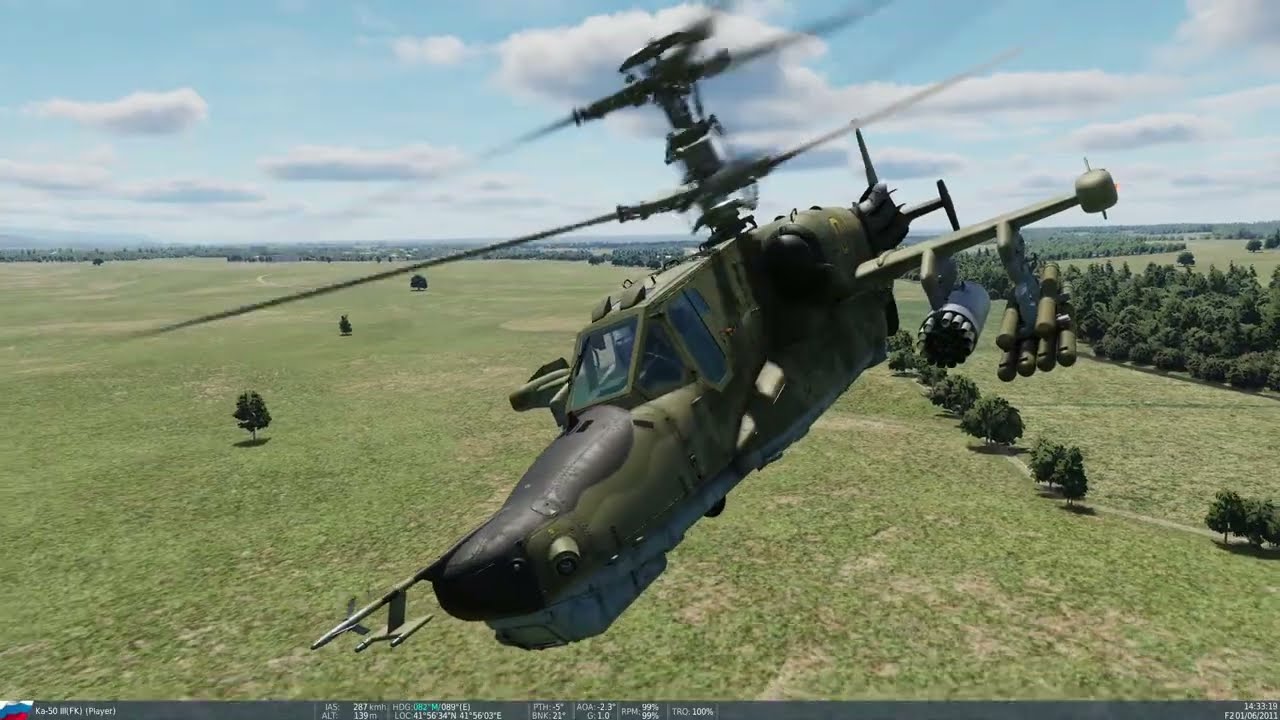 DCS KA-50 III Black Shark - Convoy Hunt - Attempt 10 - Fail