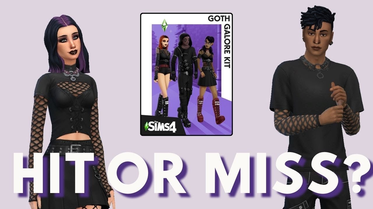 Goth Galore Lookbook & Mini Review! // The Sims 4 CAS