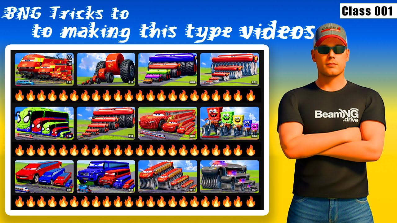 How to Make Viral BeamNG Drive Videos: Big vs Small Cars with Camera Tricks