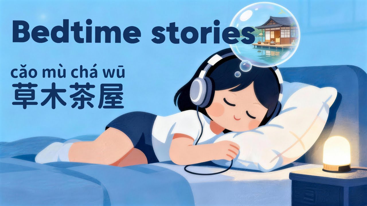 Learn Chinese with podcast | Bedtime Chinese Story for Relaxation & Listening 睡前故事｜ Tea House