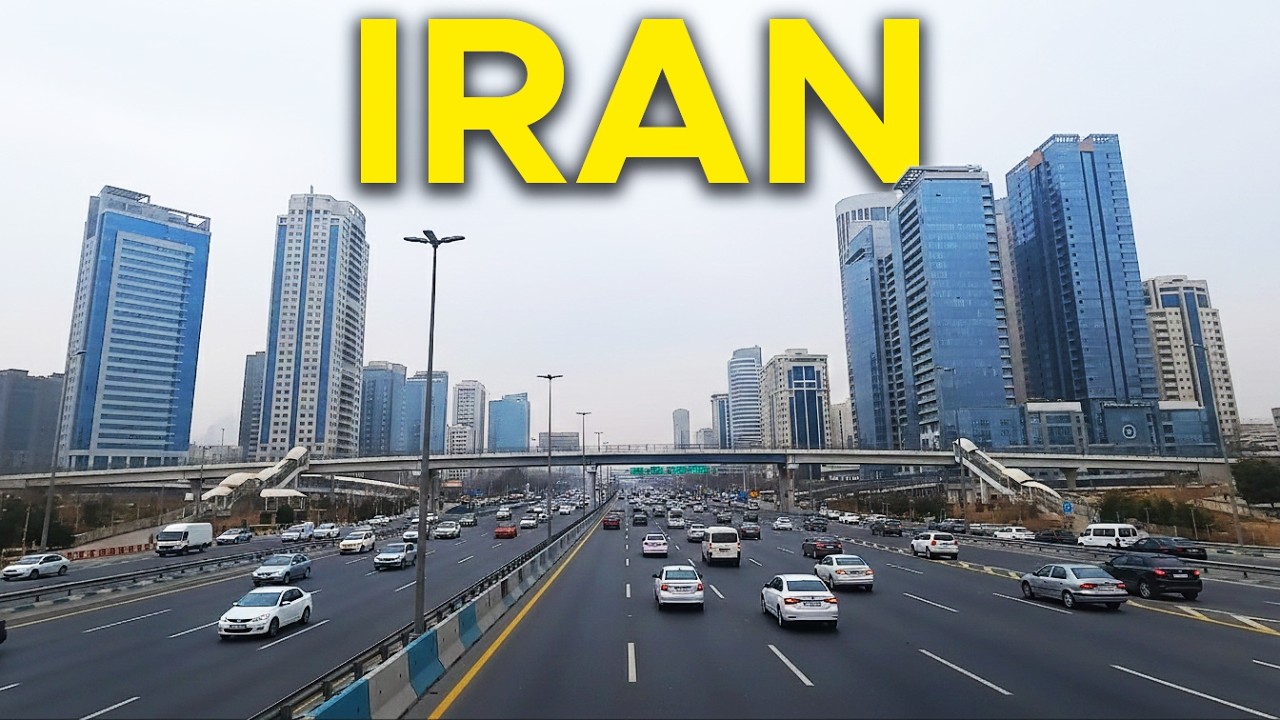 🇮🇷 TEHRAN Moody Drive: From Azadegan Highway to Shahran Hills 4K
