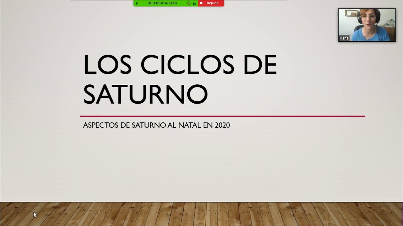 Irene Paje de Bastos. Los ciclos de Saturno en la edad adulta