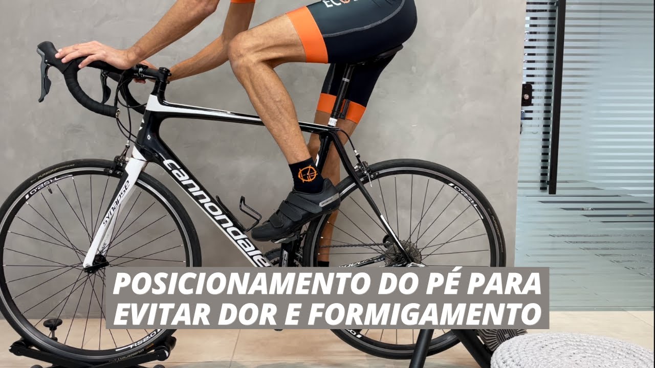 Posicionamento do pé para evitar dor e formigamento
