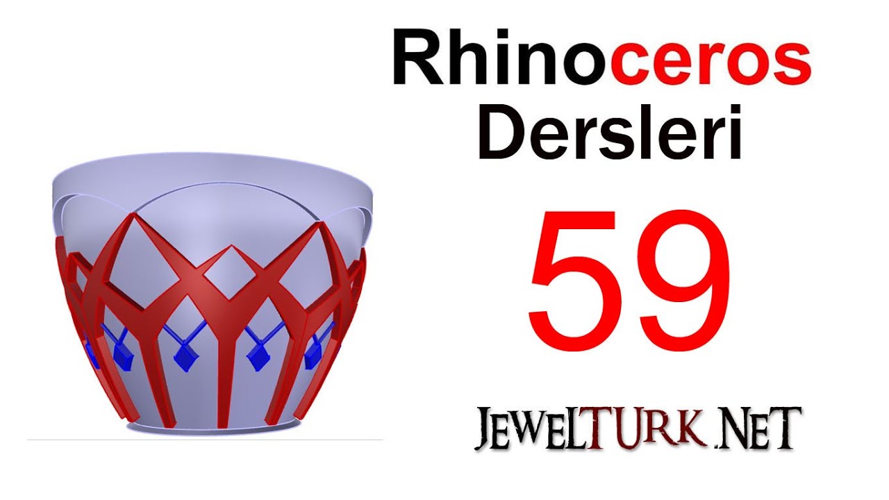 Rhino Ders 59 - UV Curve komutu ile Rhinoda desen yapma