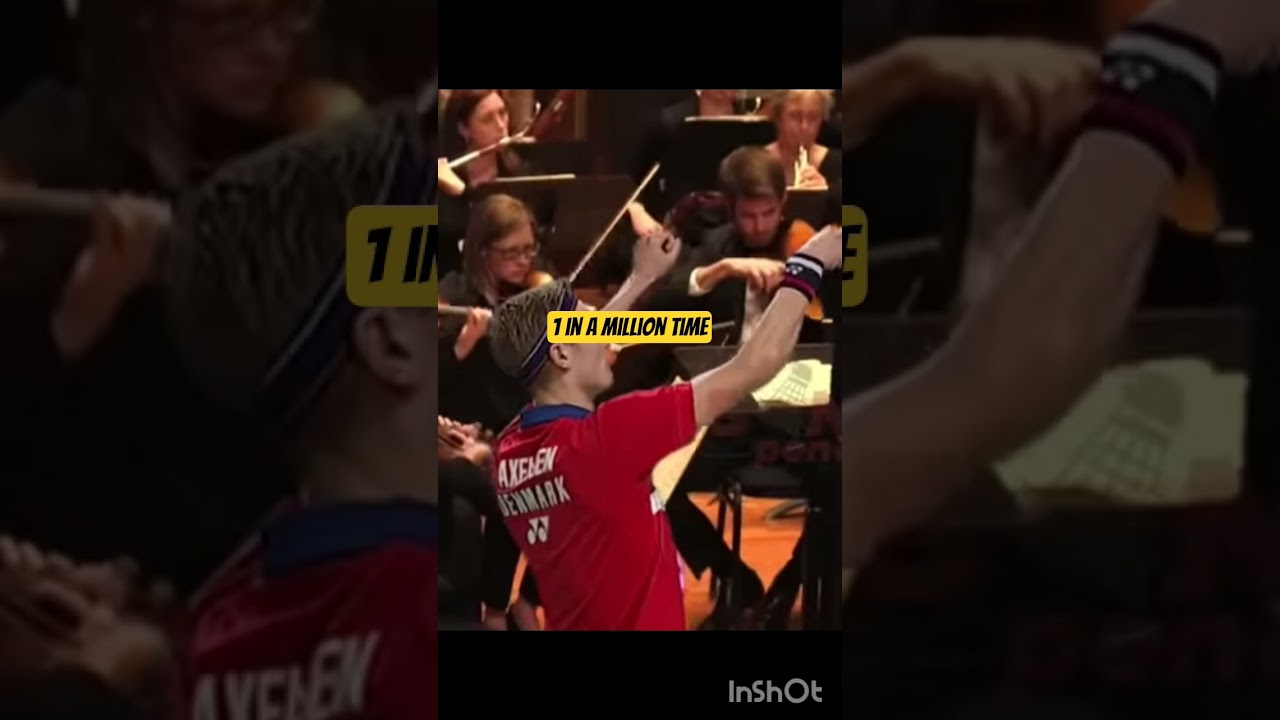 1 in a million moment in badminton #badminton #badmintonlovers #badmintontrickshots #shorts #viral