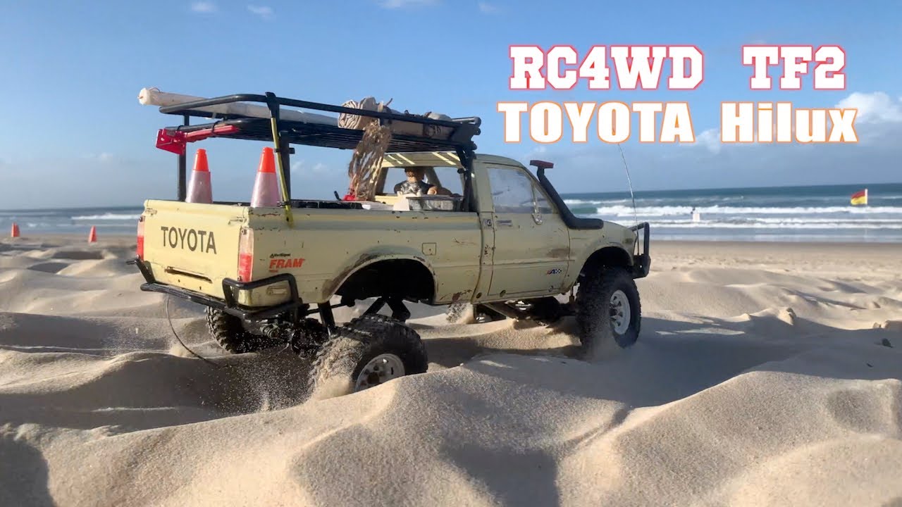 Sand driving Toyota Hilux RC4WD TF2 1:10 Rc car Rock Crawler Ep.35