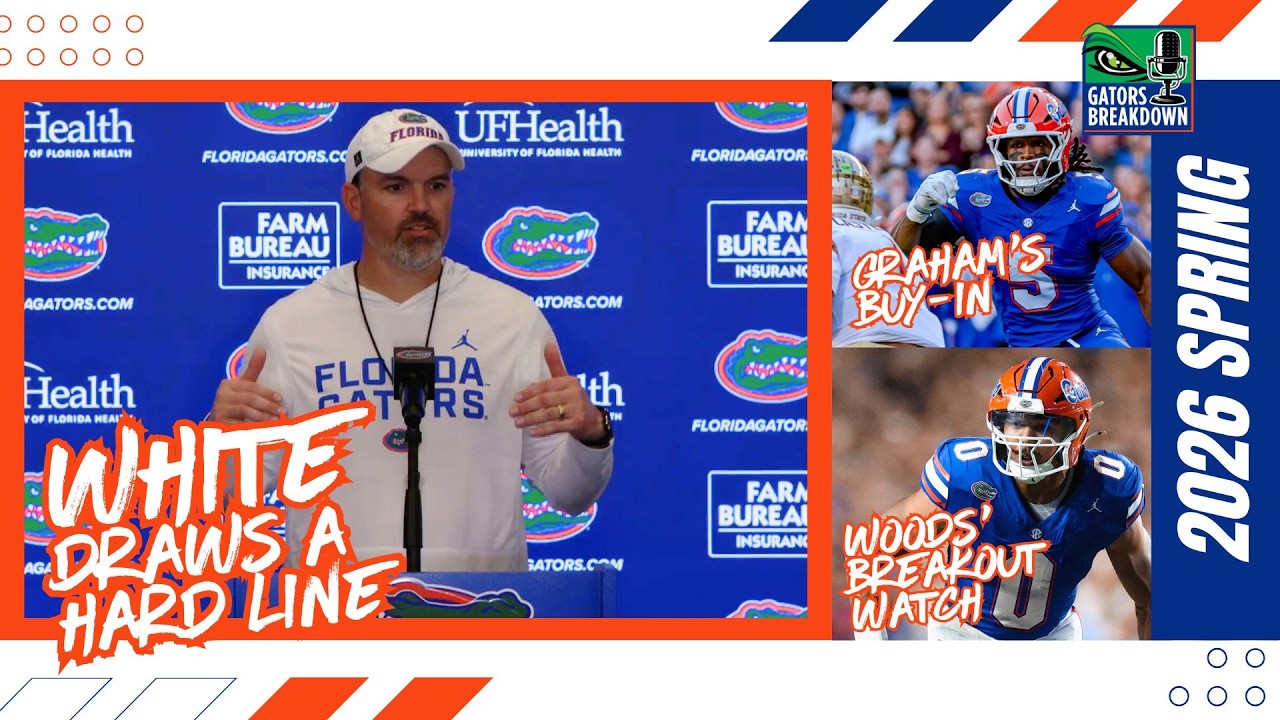 Florida Gators DC Brad White Draws a Hard Line + Myles Graham’s Buy-In + Jayden Woods’ Breakout