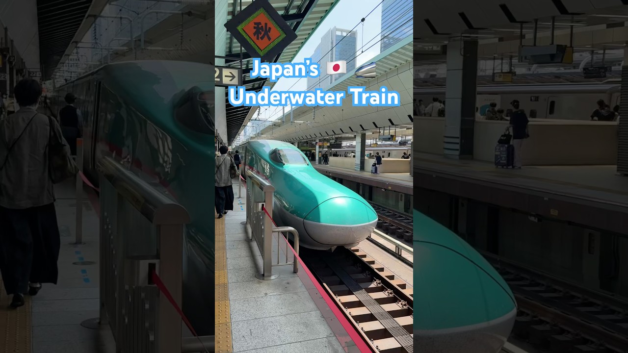 Japan&rsquo;s Underwater Bullet Train 🚄🇯🇵 #shorts