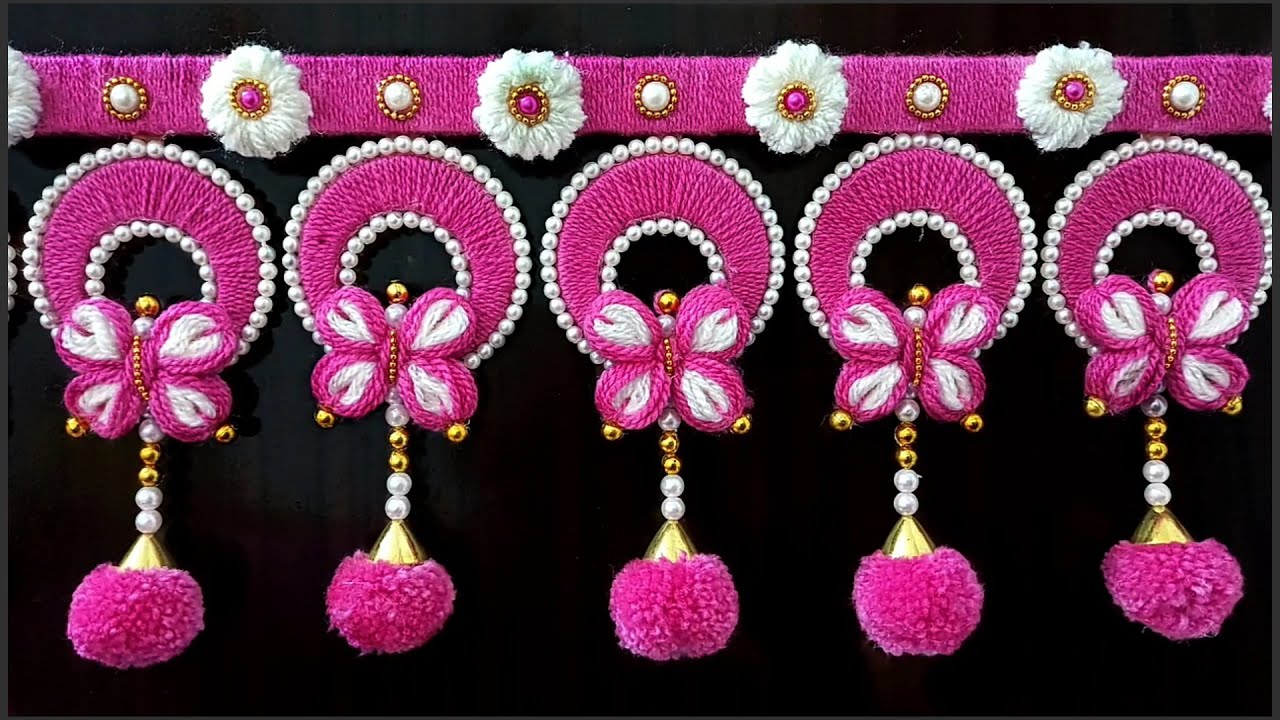 DIY Butterfly Door Toran / Door Hanging | Home Decor Idea Out Of Waste