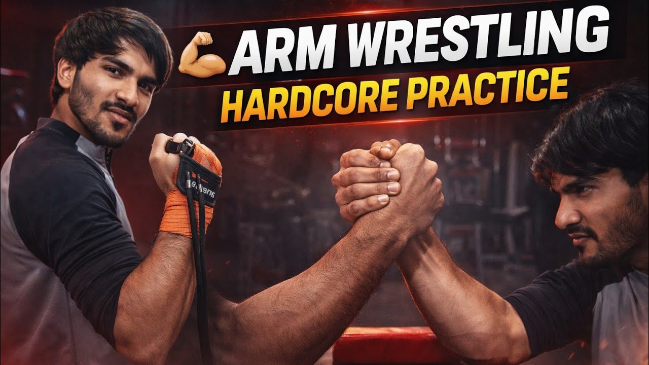 Today i Worked Very Hard For Arm Wrestling Practice 😫