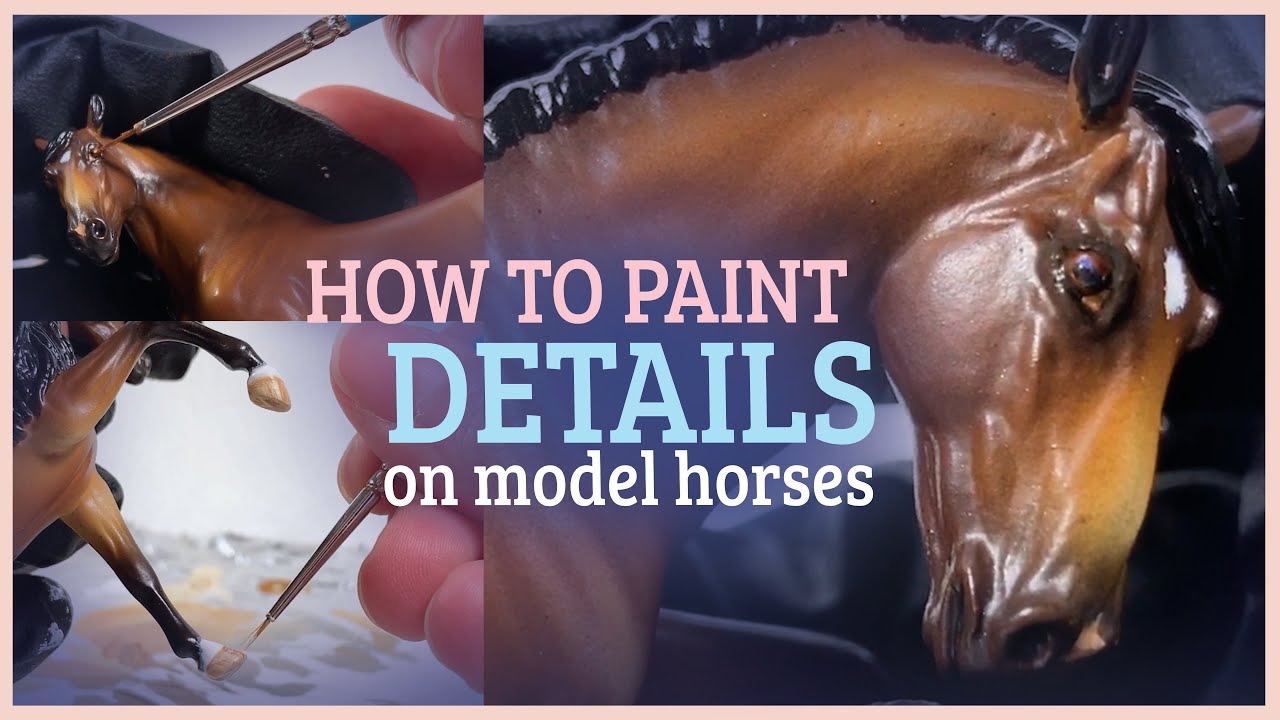 🎨How to PAINT Model Horse DETAILS - Hooves & Eyes