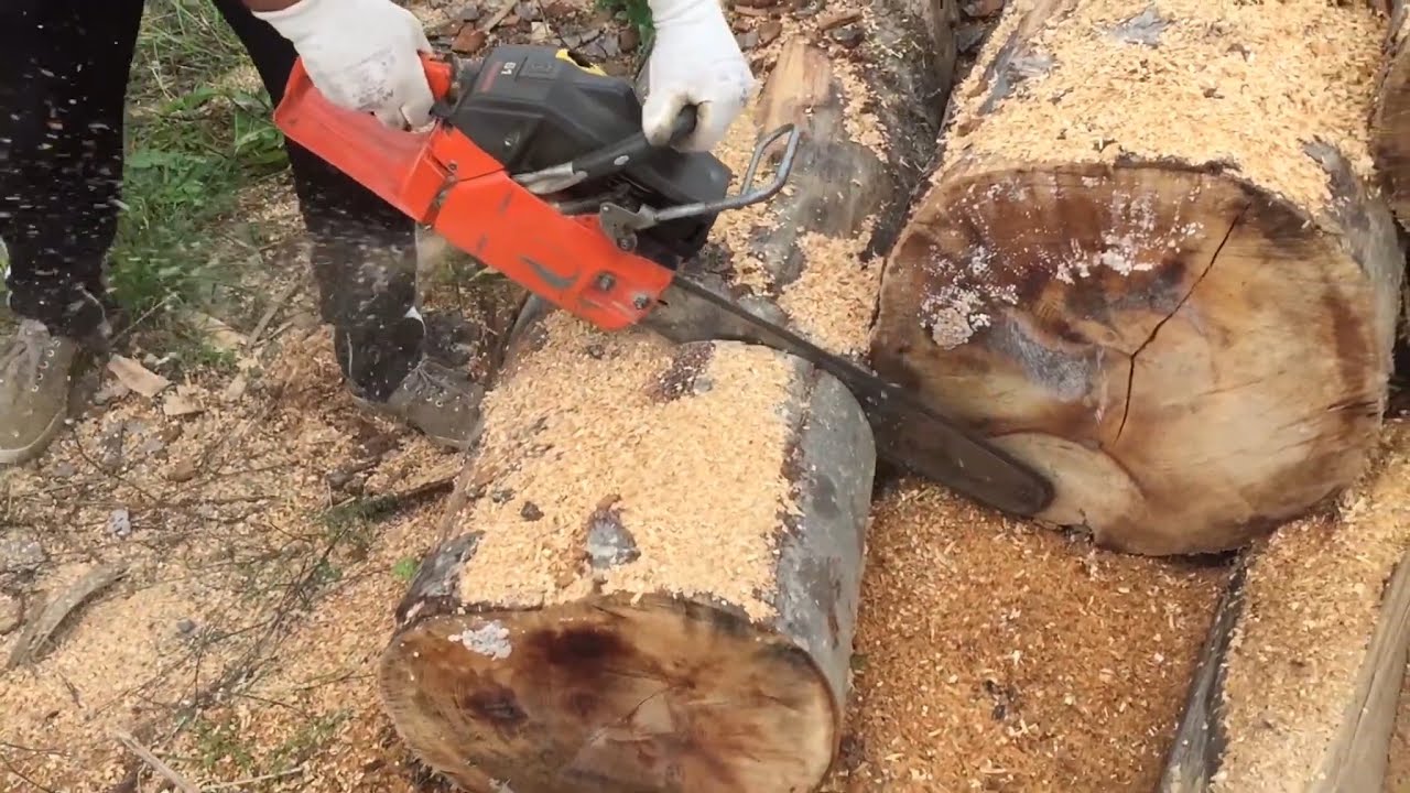 Husqvarna 61 in Action | Cutting Firewood with Husqvarna 61