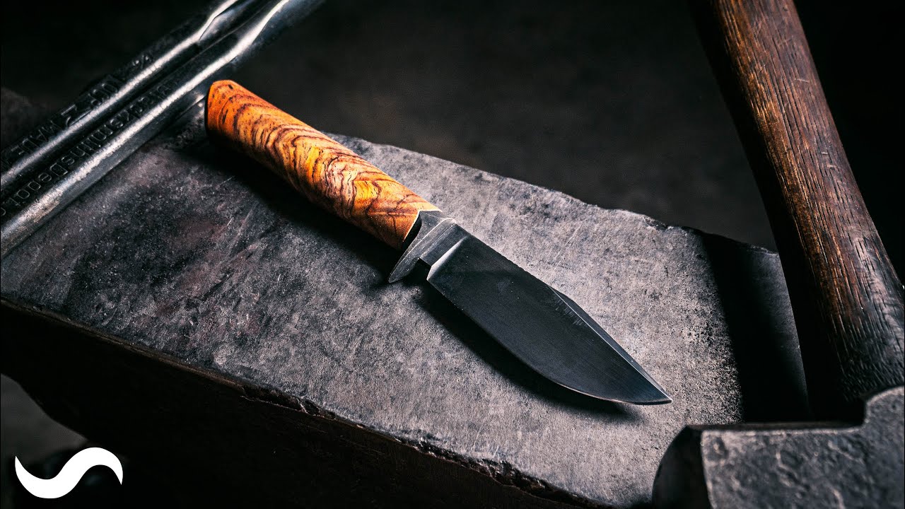 MAKING A SKINNING KNIFE WITH BASIC TOOLS!!!